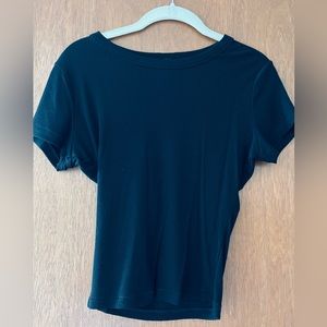 SKIMS black ribbed Tee